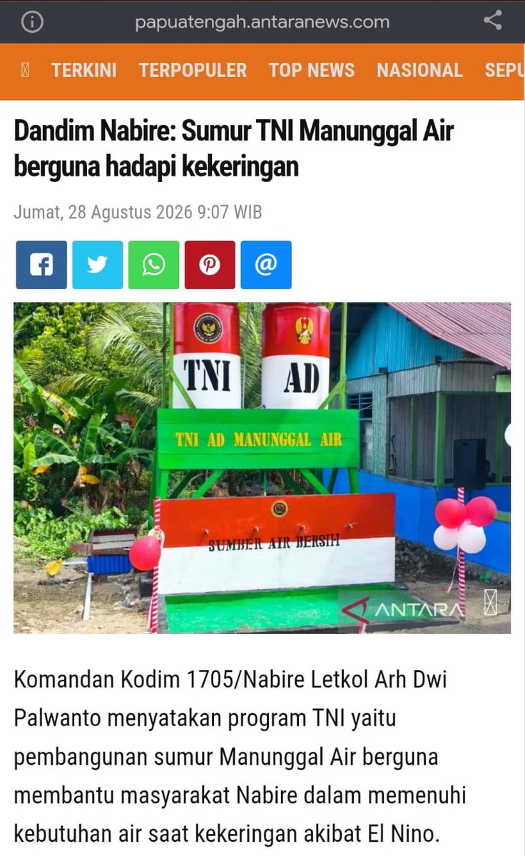 pebri_Se's tweet photo. Dari Sabang sampai Merauke, sampai Miangas hingga Pulau Rote, langkah dedikasi TNI tersebar luas.

Sering Kita GakTahu https://t.co/8St8OfKsHL