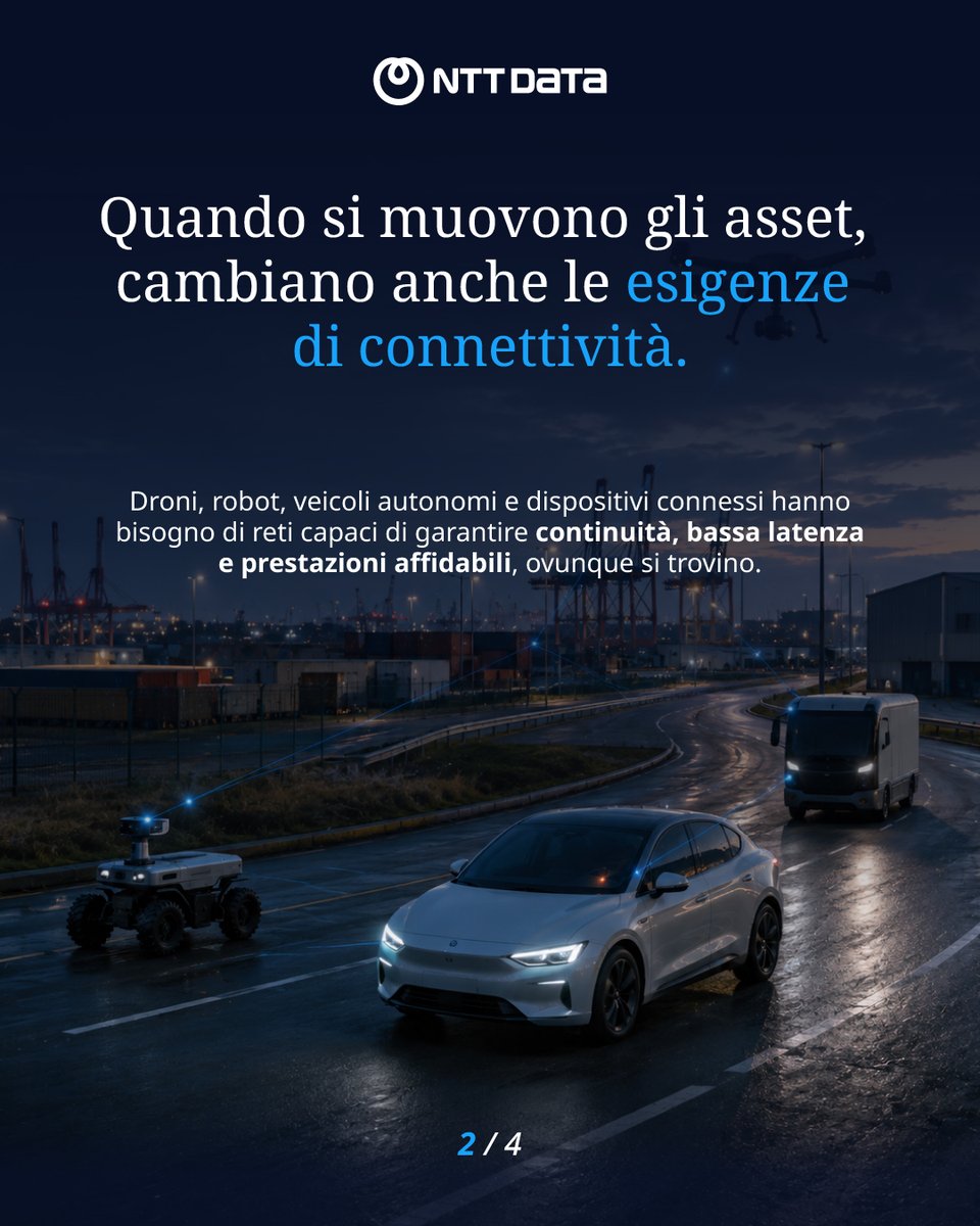NTTDATA_IT's tweet photo. Droni, robot e veicoli autonomi si muovono: anche la #rete deve seguirli.

Nell’articolo di @Cobhaili, scopri il progetto Catalyst che abbiamo sviluppato con un consorzio internazionale e presentato al #DTW26Ignite di @tmforumorg 👉https://t.co/9wZH2gykAF

#NTTDATA https://t.co/PJIVnIBqUc