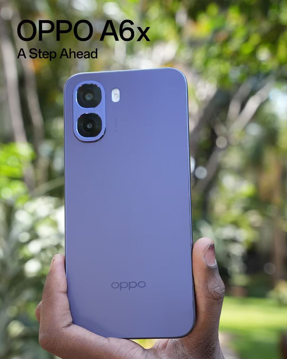 OPPOTanzania_'s tweet photo. Furahia kila hatua kwa urahisi zaidi ukiwa na OPPO A6x, simu iliyoundwa kukupa matumizi laini, mwitikio wa haraka na uzoefu bora kila siku.
#AStepAhead #OPPOTanzania https://t.co/VQUdg32DsS