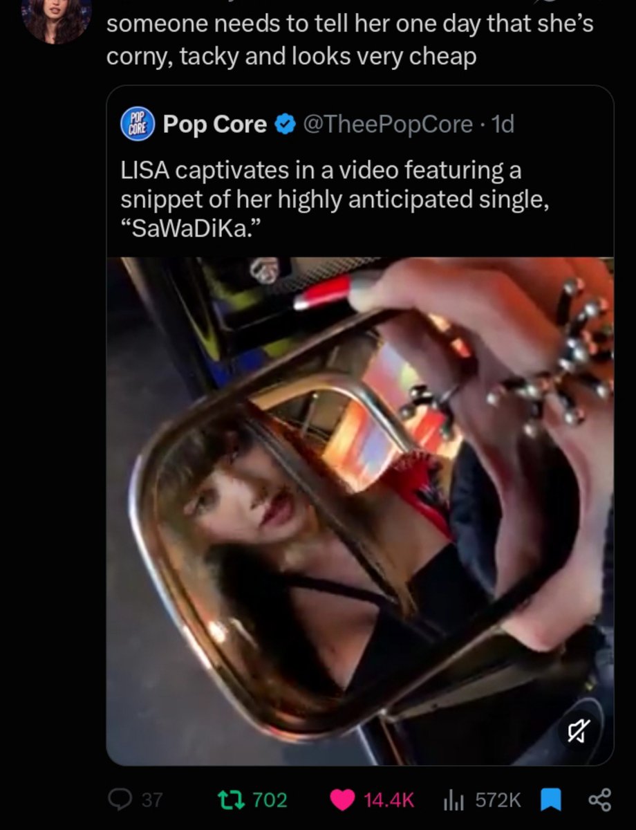 Jenniestanielov's tweet photo. LMAO she's getting cooked on tt and x too 😭😭😭 https://t.co/aosqppJsAI