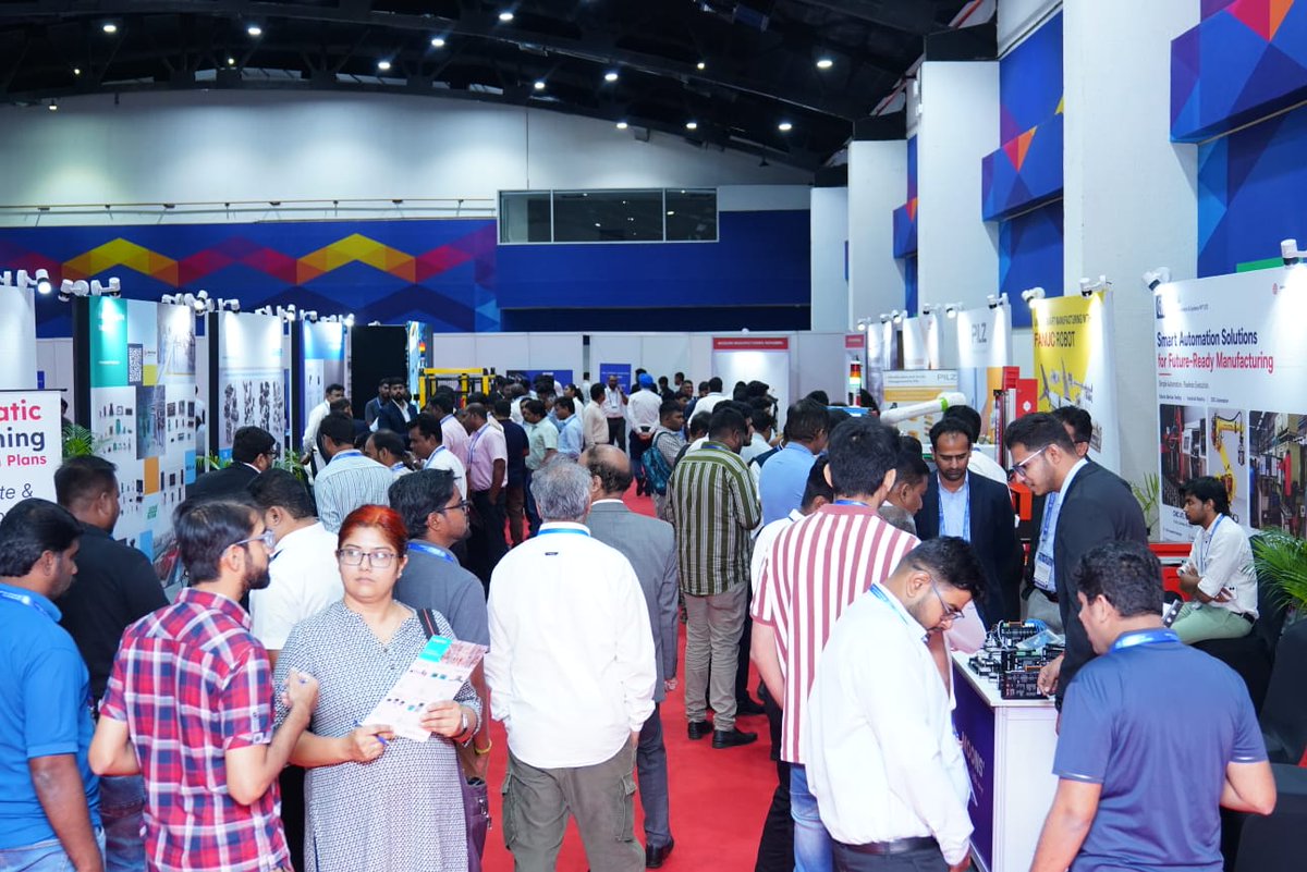 BIECentre's tweet photo. That’s a wrap on the 9th Symposium on Automation &amp; Robotics! Hosted by IMTMA at #BIEC, Bengaluru, the 2-day event brought together 250+ delegates, 750+ trade visitors, 30+ solution providers &amp; 25+ expert speakers. #AutomationAndRobotics #IMTMA #SmartManufacturing #Robotics https://t.co/4oglBC5UDm