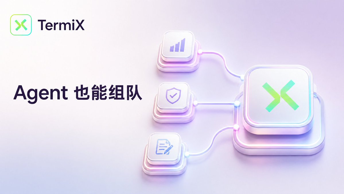 TermiX 给AI Agent 搭了协作组队网络