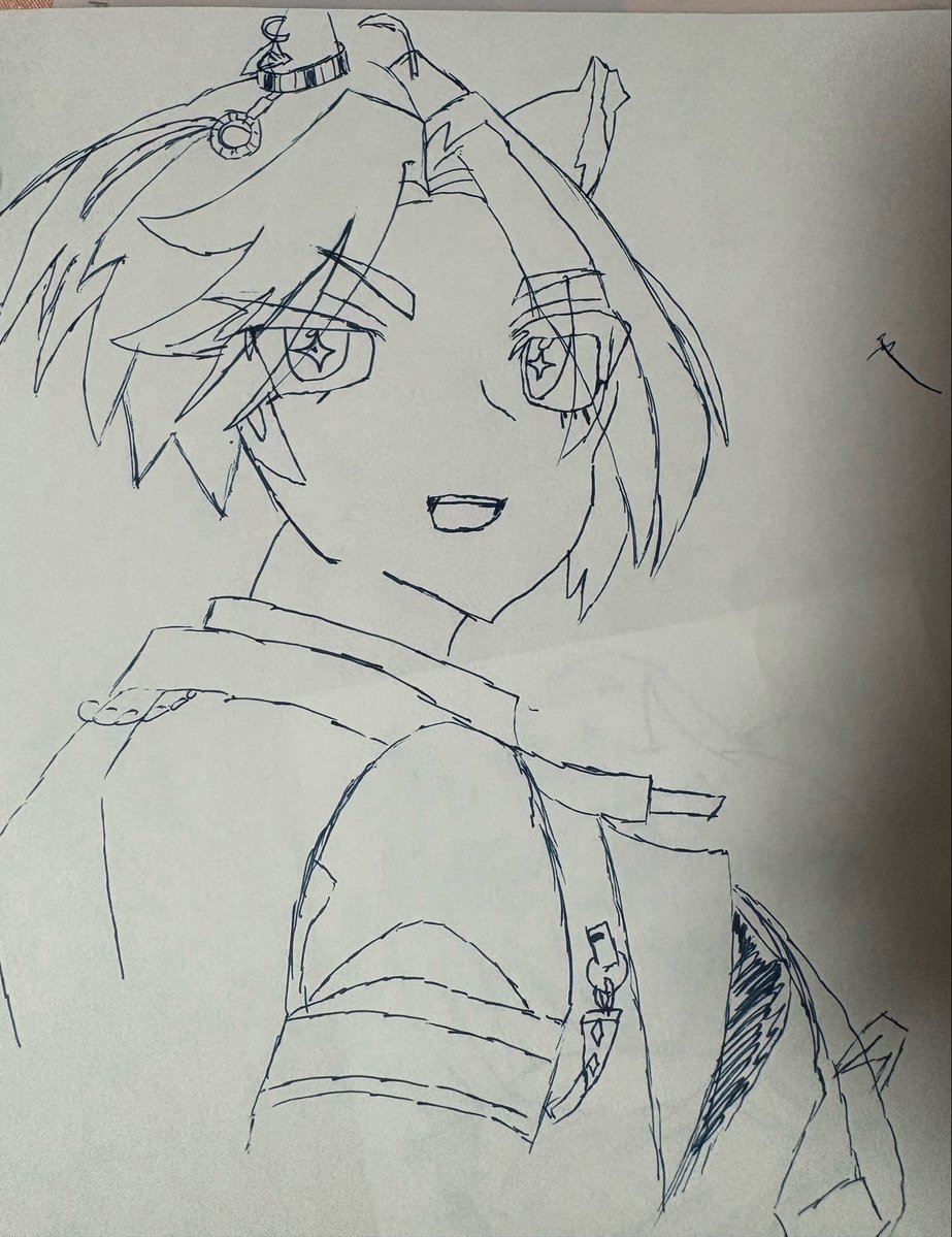 yuruyure000's tweet photo. 初描き
 #カジノドライヴ
 #ウマ娘 https://t.co/BAkhAAf4qS