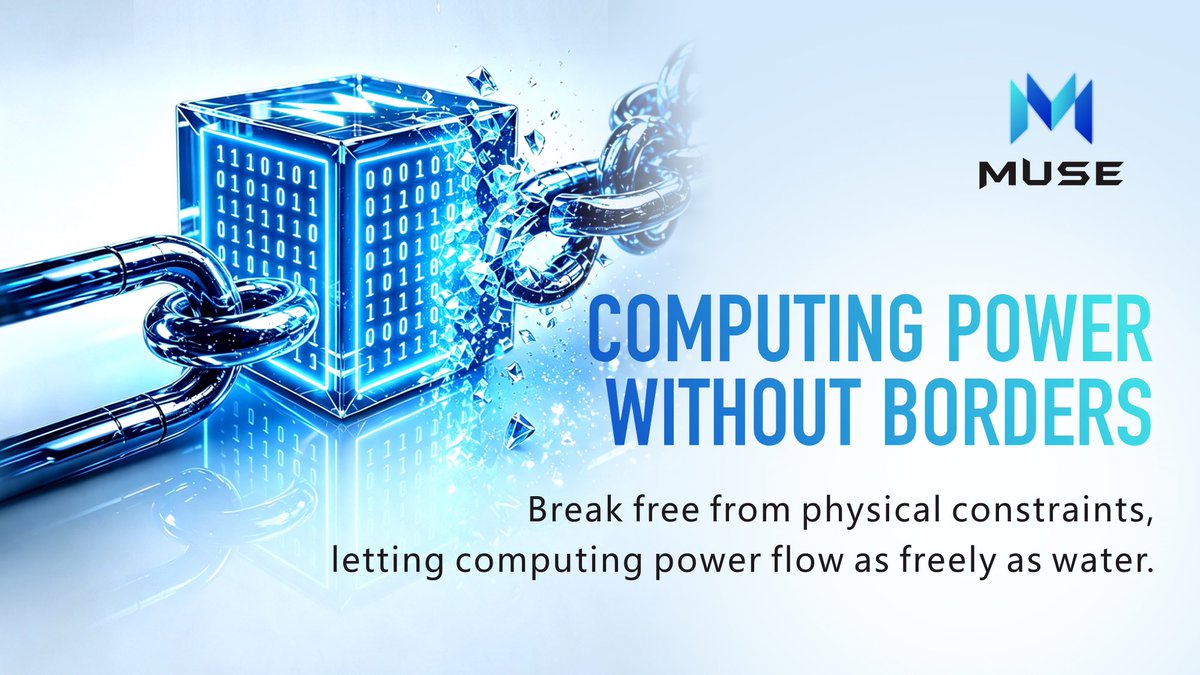 Muse_Community's tweet photo. 💧Compute flows like water — shapeless, boundless.

Break coordinates, flow on demand.
Idle is waste, distance is a chain.

MUSE builds the grid —
every core a liquid asset, intelligence a rising tide. 🌊⚡️ https://t.co/Vg0jdRYgyc