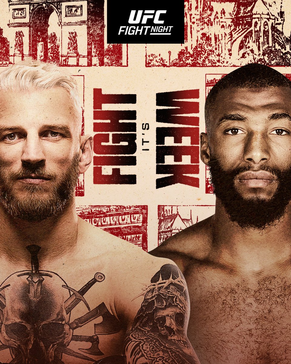 ufc's tweet photo. Bienvenue to Fight Week 🇫🇷

[ #UFCParis | SEP 5 | LIVE on @ParamountPlus ] https://t.co/O4SPoD6d1Q