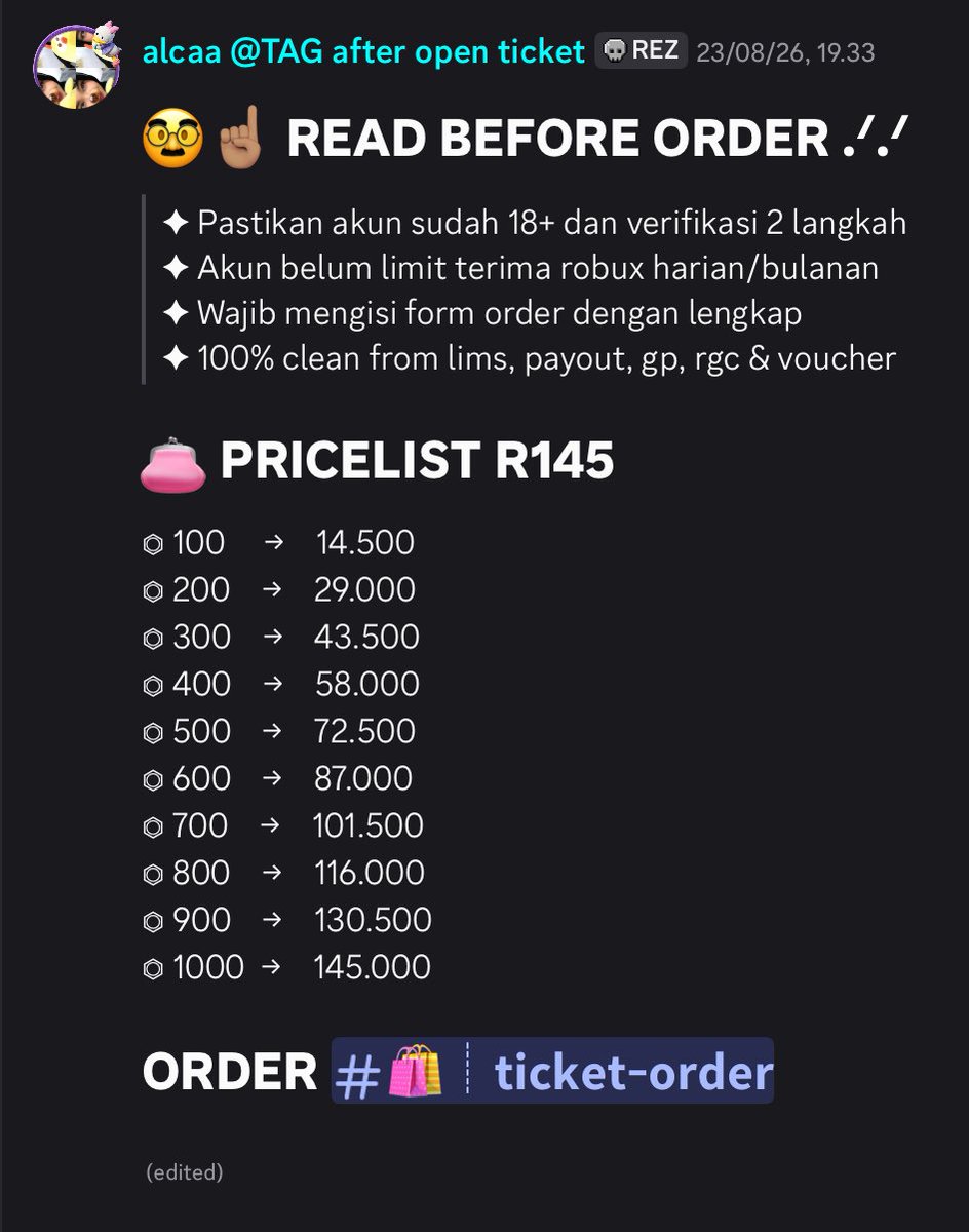 vansyliaa's tweet photo. robux visend 14.500/100r only kelipatan 100r yaa
order ke deseee https://t.co/j6KDzX2Bhh https://t.co/JYcnBOfrTw