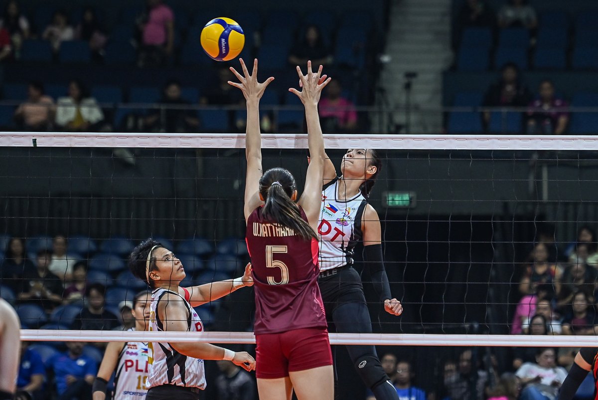 yeyefanaticss's tweet photo. [GAME PHOTOS]

Mika during their match against EST Cola. ❤️‍🔥

She scored 16pts (10atks, 6blks). Way to go!!! 🥳

📷PVL
@mikareyesss | Mika Reyes  
#PVL2026 #PVLInvitational2026 https://t.co/XvVopflTeD