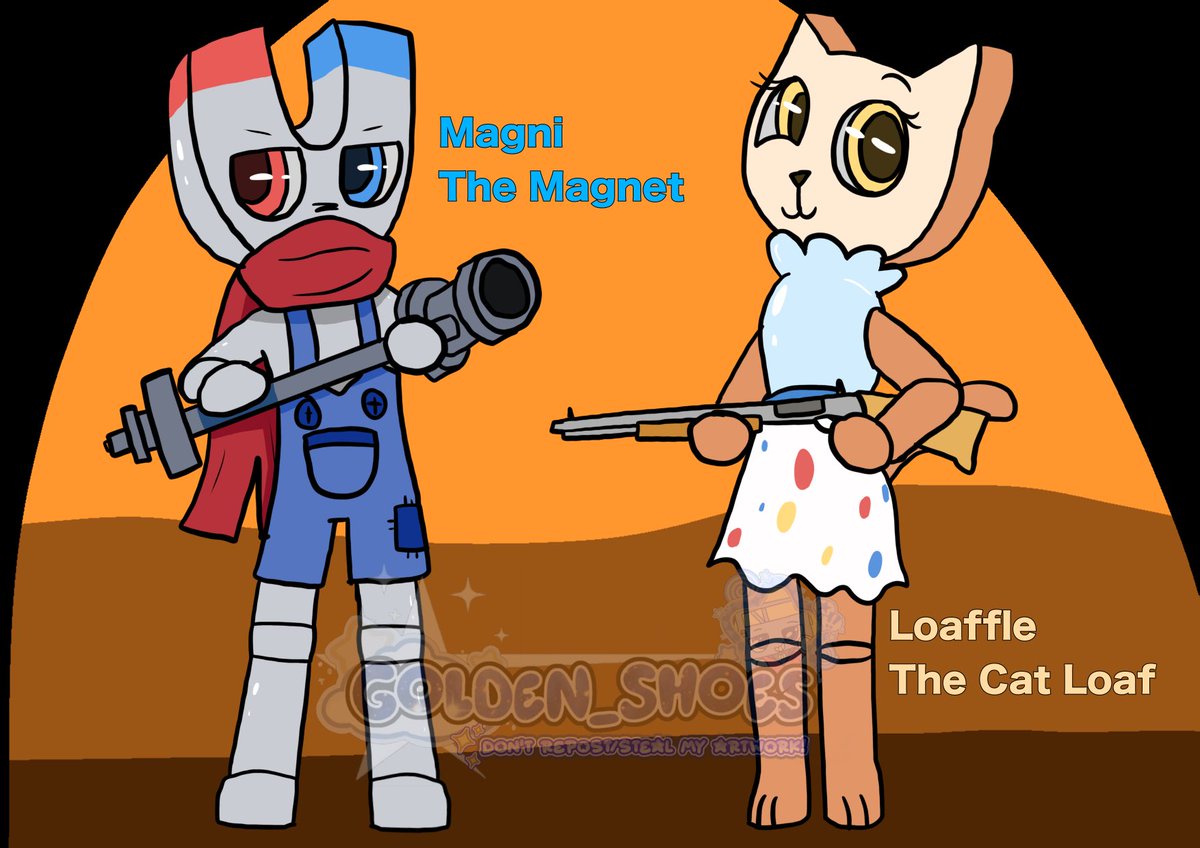 ShoesGolde23331's tweet photo. New Hyperfixtation found! Magni tbe Magnet and Loafle the Cat loaf Bread! These toons are from the new game called Somni’s Emgine! Plz check it out it’s fun!!

#art #robloxartㅤ #somnisengine https://t.co/aNuJl4r0Uq