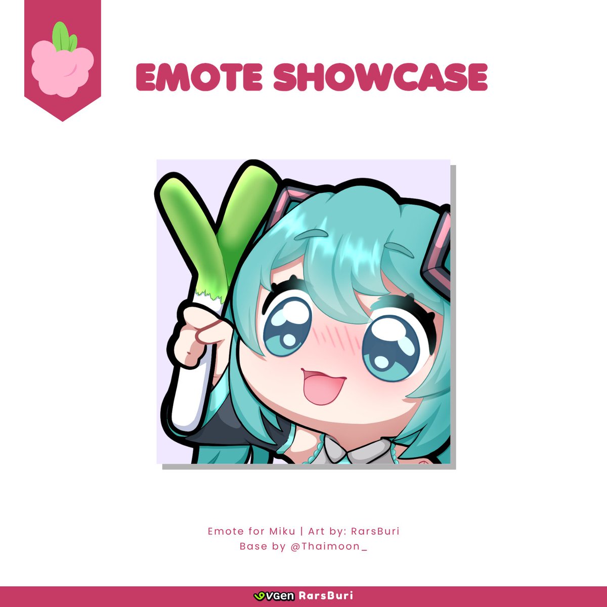 RarsBuri_'s tweet photo. · · ─ ─ ─ ·𖥸· ─ ─ ─ · ·
Happy Birthday to my favorite Diva ✨

To celebrate Mikus 19th Birthday I made a F2U Emote for everyone 🩷

#初音ミク生誕祭2026 : #HatsuneMikuBirthdayFestival2026 : #Emotes : #VGenOpen

✦ Download below ⬇️ https://t.co/OCg3RxxUcf