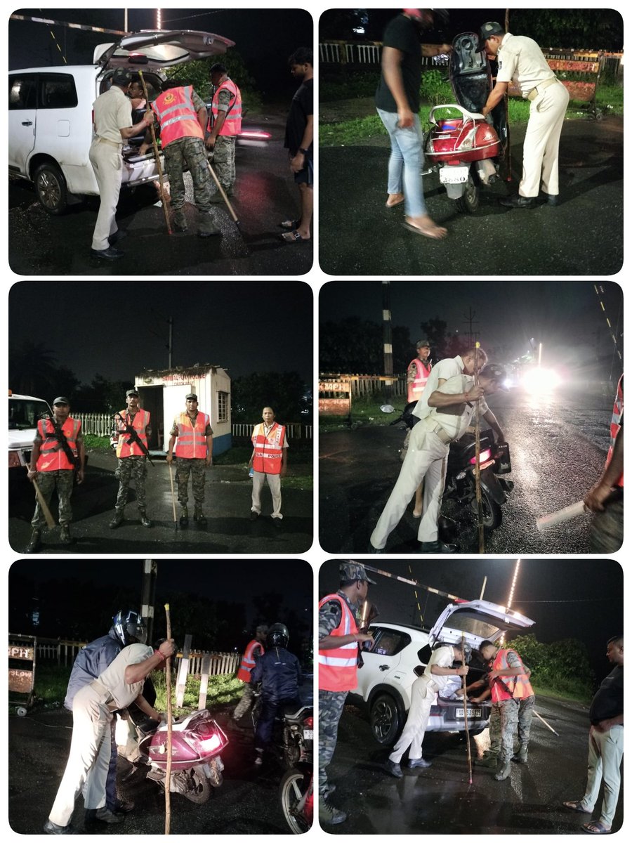 SpSambalpur's tweet photo. π Night MV Checking & Blockade
Hirakud PS conducted night MV checking and blockade at Bihari Pada Chowk,maintaining strict vigilance and strengthening traffic enforcement to ensure road safety and public security.
#SambalpurPolice #HirakudPS #MVChecking #RoadSafety #PublicSafety https://t.co/hQQfMUuaAG