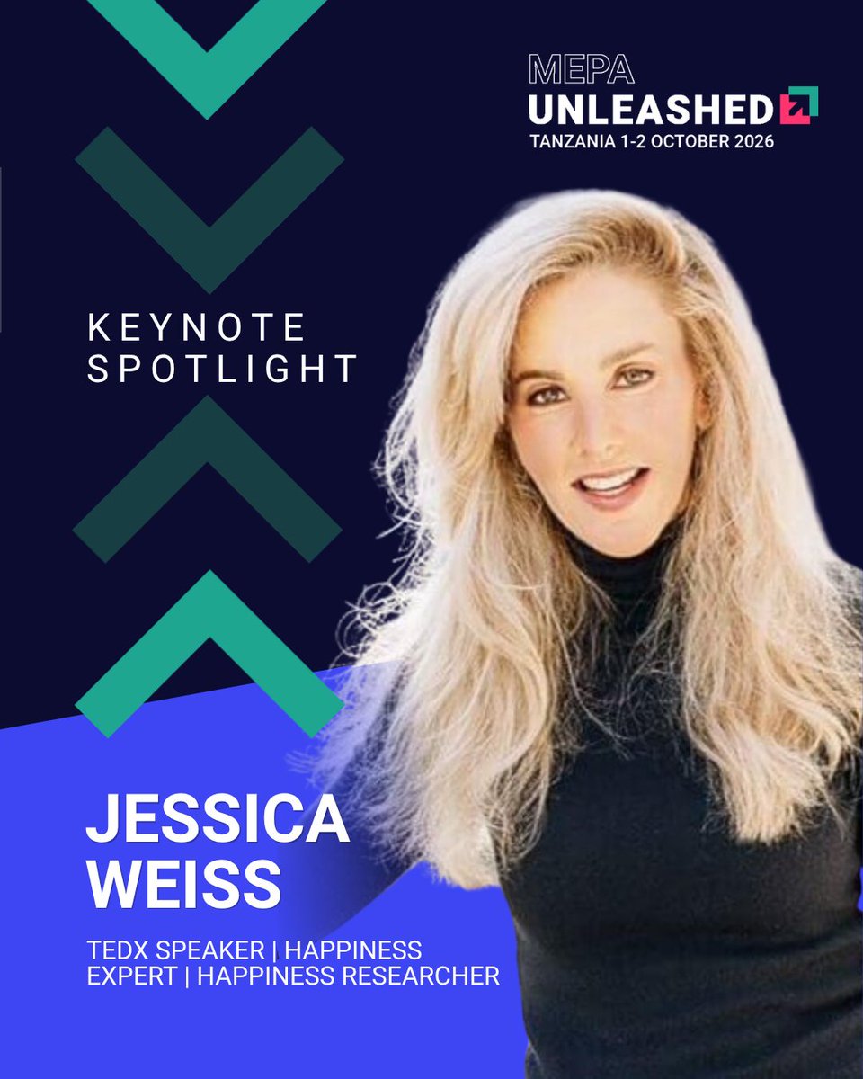 fffflorencia's tweet photo. MEPA Unleashed welcomes TEDx speaker and happiness expert Jessica Weiss. Discover research-backed insights on culture, burnout, collaboration, and building high-performing teams people love to be part of. https://t.co/2iptMS43QP
