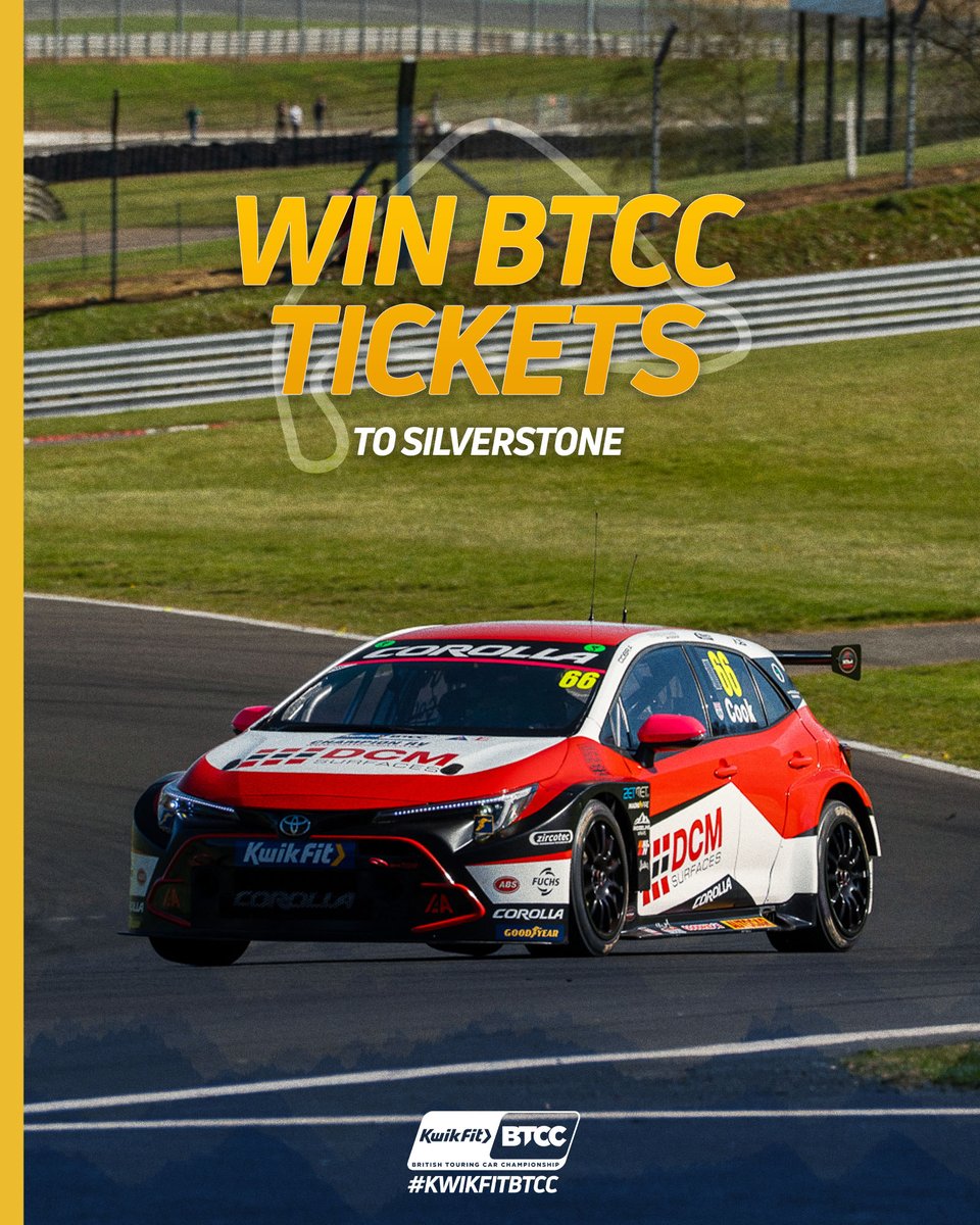 Kwik_Fit's tweet photo. One of the biggest races of the year at one of the most iconic tracks in the world...🌟🏎️

The BTCC heads to Silverstone for the penultimate showdown of the season!🫨

To win:
❤️Like this post
👀Comment your favourite corner!

Comp ends 14/09/2026

@BTCC #btcc https://t.co/CJ6FO0sLuC