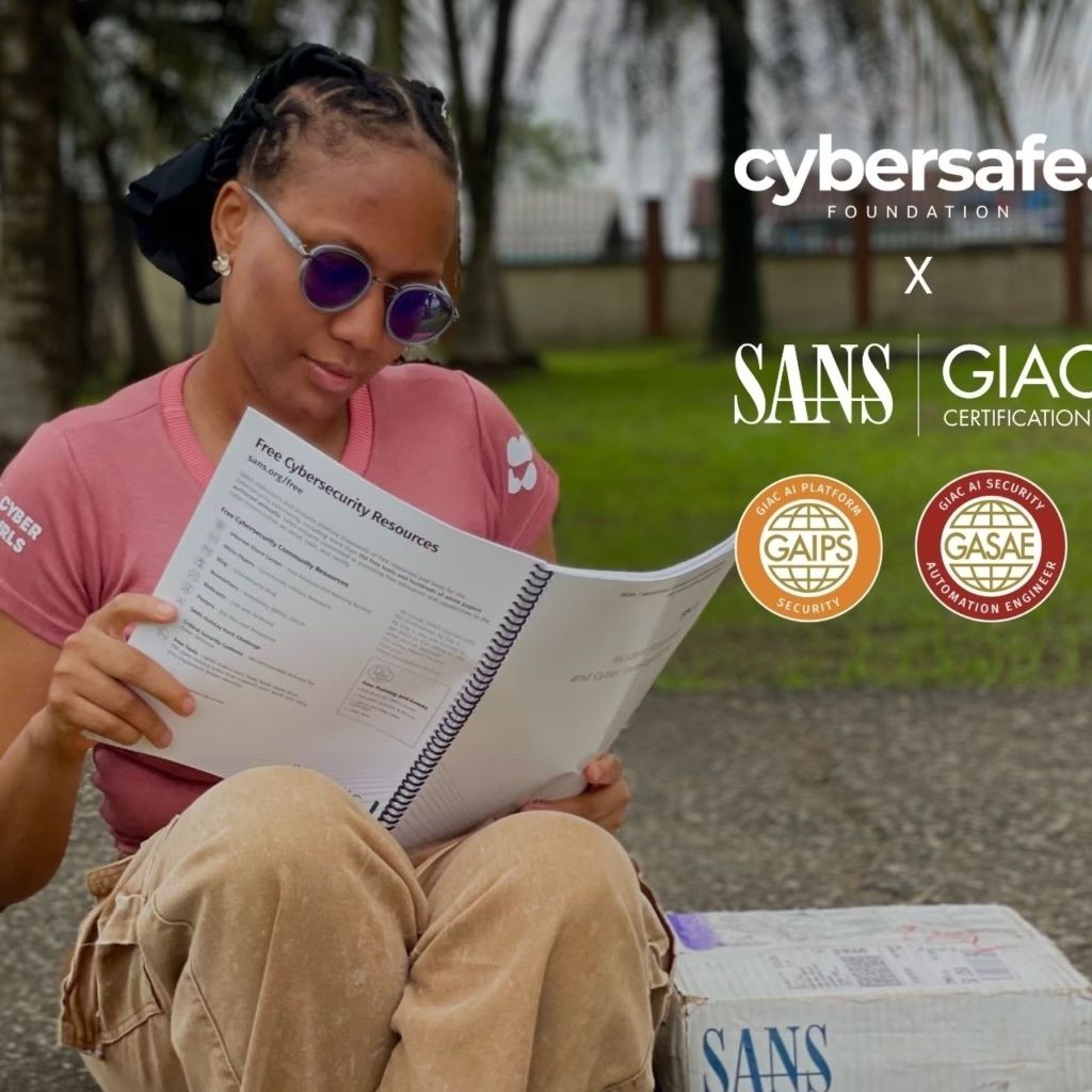 Gehmit_IT's tweet photo. 🚨 Applications ouvertes pour le CyberSafe x SANS AI Security Fellowship 2026 !
📅 Date limite de candidature : 10 septembre 2026 à 12h00 WAT.
🧷 Pour postuler : https://t.co/aSBzAJto1z 
🧷 Vidéo d'information : https://t.co/4WWjuFHwlu https://t.co/k0x9KvdWOA