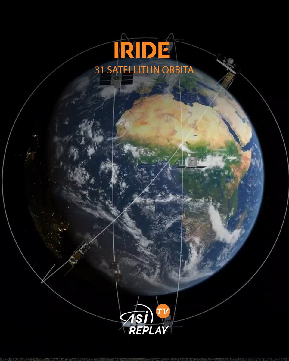 ASI_spazio's tweet photo. 🌍 🛰️ #AsiTV_Replay: con il lancio dello scorso 3 maggio, i satelliti della costellazione italiana Iride, programma di OT promosso dal Governo italiano e coordinato da Esa con il supporto di Asi, hanno raggiunto quota 31 

🎬  Guarda il video  👉 https://t.co/Xq2StDNdjw https://t.co/CRu6mIVLuD