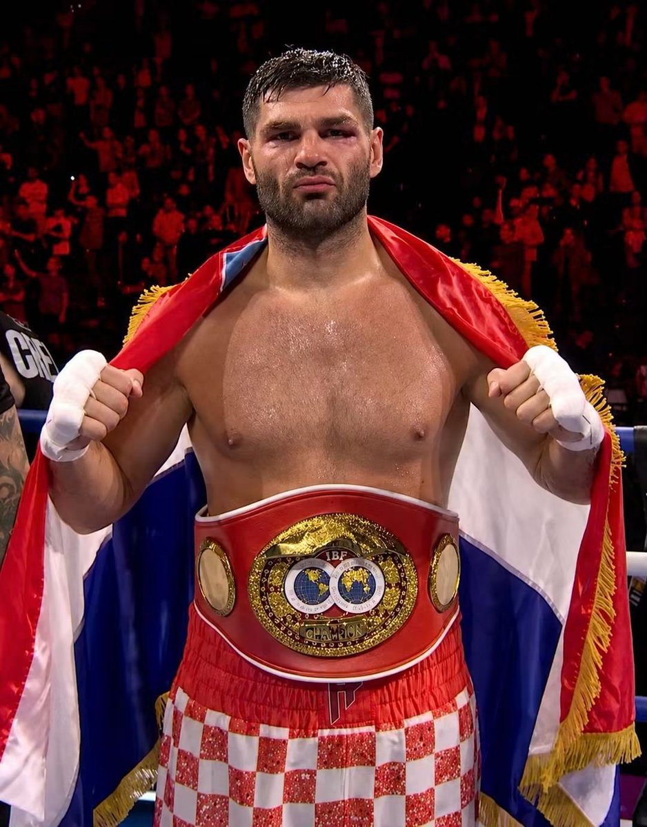 bernardjurisic's tweet photo. Filip Hrgović, boksački prvak svijeta u teškoj kategoriji.

Hrvatska je svjetsko sportsko blago i čudo.

I nikad nas neće štufat.

🥊🫡🇭🇷 https://t.co/fRd3CdlUKL