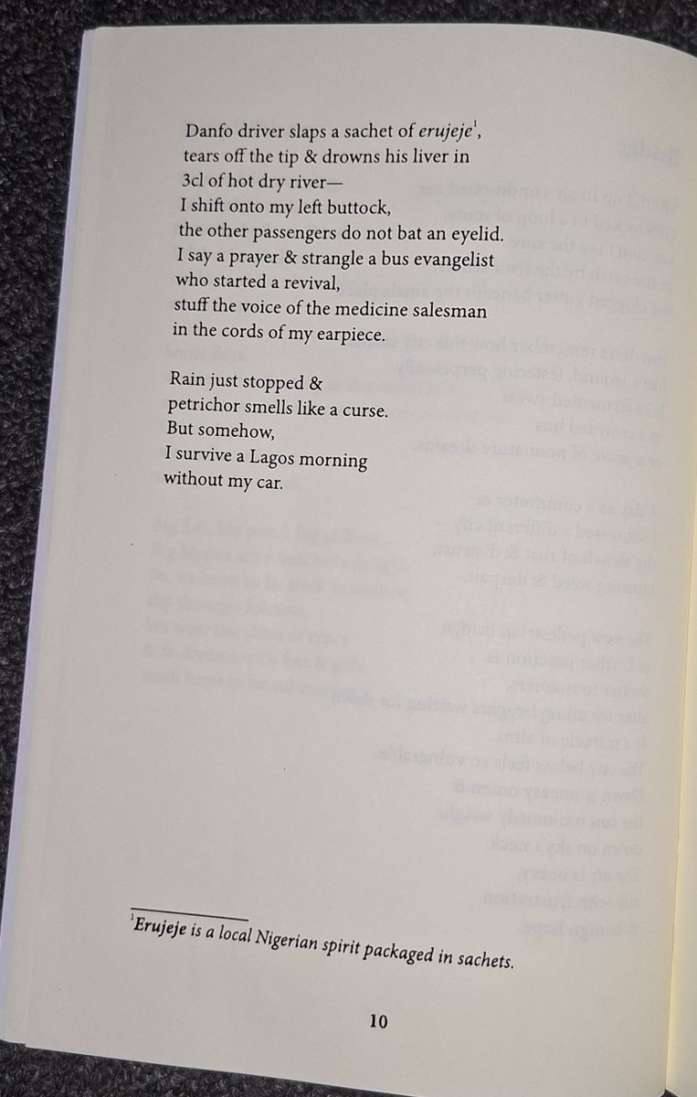 Aswagaawy's tweet photo. Sealey Challenge — Day 31

I wrap it up with DAWN IS AN OPEN WOUND by @bardmus

a collection that walks the ordinary violence of Nigerian cities. Dawn itself is treated as injury rather than promise, registering the body under pressure.

#SealeyChallenge
#FelisCatusPress https://t.co/KEcFuZif0k
