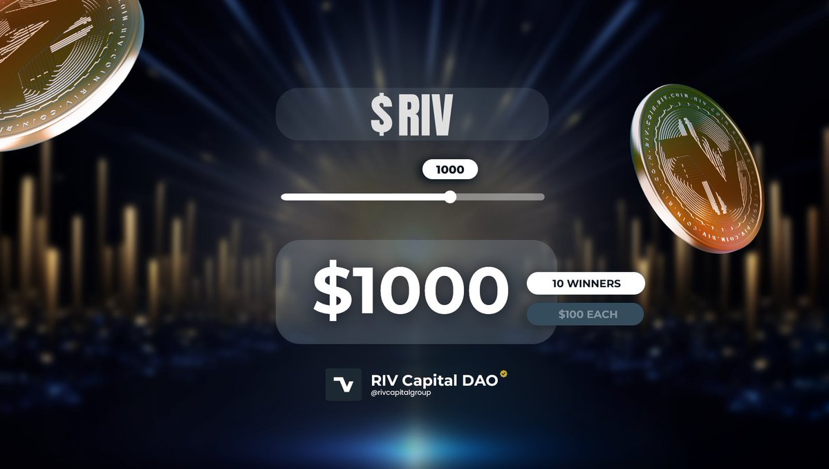rivcapitalgroup's tweet photo. 🎉 solana:2bpT3ksMdwdZ6DuHyq3FDUr7HDwvZ5DRZoT1fUPALJaH $1000 GIVEAWAY 🎉

We’re giving away $1000 to 10 winners
$100 each! 💸

Here’s how to enter: 
1️⃣ Follow us on X and Instagram 

2️⃣ Join RIV Insiders on Discord: https://t.co/KHlCujvWHK 🎮 & Telegram: https://t.co/rAYuoJvNmL 💬
3️⃣ Engage in our communities and on social media 

The more you engage, the better your chances. Stay active. Stay early. Stay Insider. 🚀

⏳ Runs till September 30 🎁