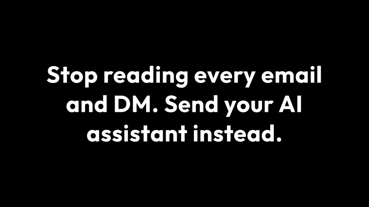 ErikHudak's tweet photo. Not sure which emails and DMs are worth your time?

Let your AI assistant qualify them for you.
