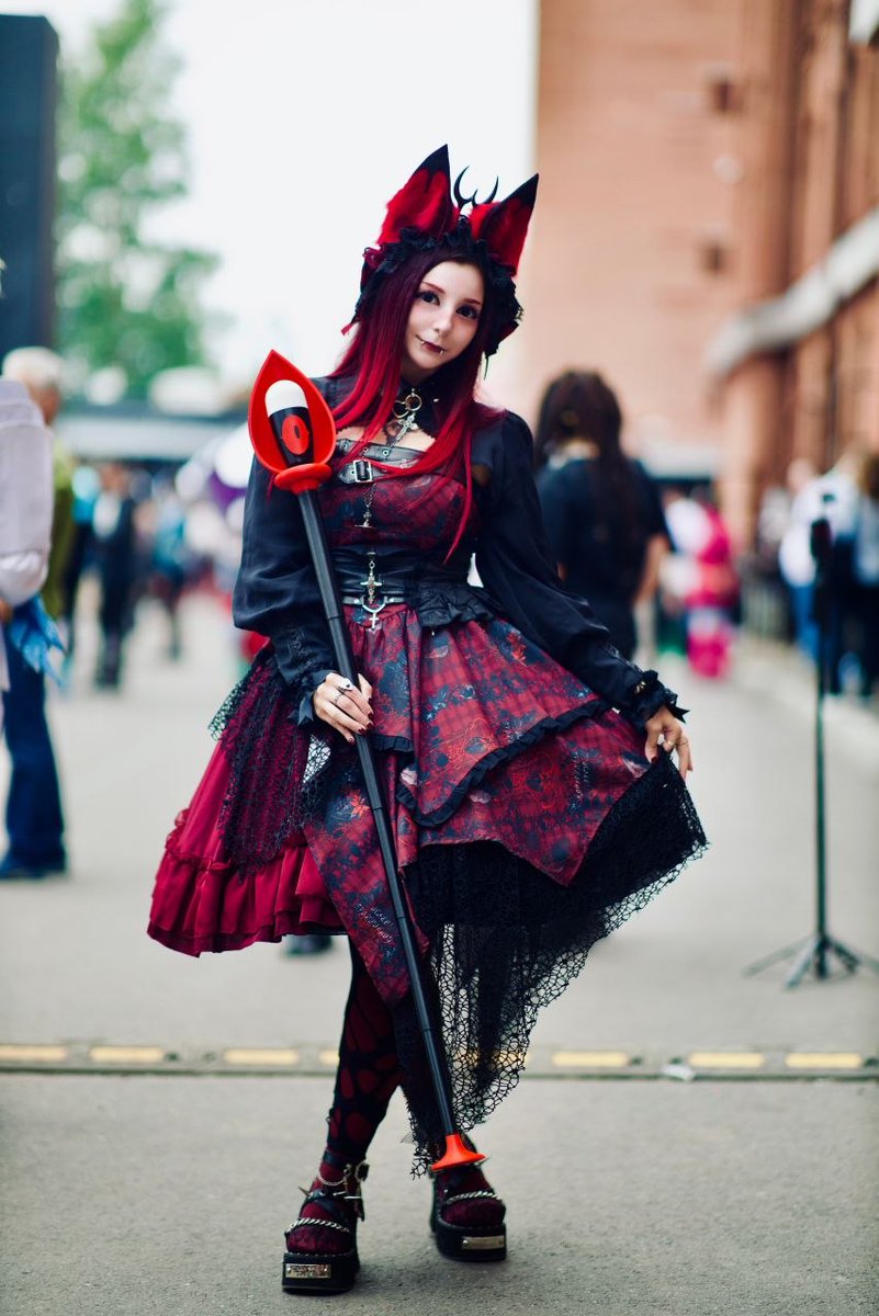 aprilisbaka's tweet photo. Получила красивущие фоточки ^^

#lolitafashion #alastor #hazbinhotel #punklolita https://t.co/EZNiq37Ugq