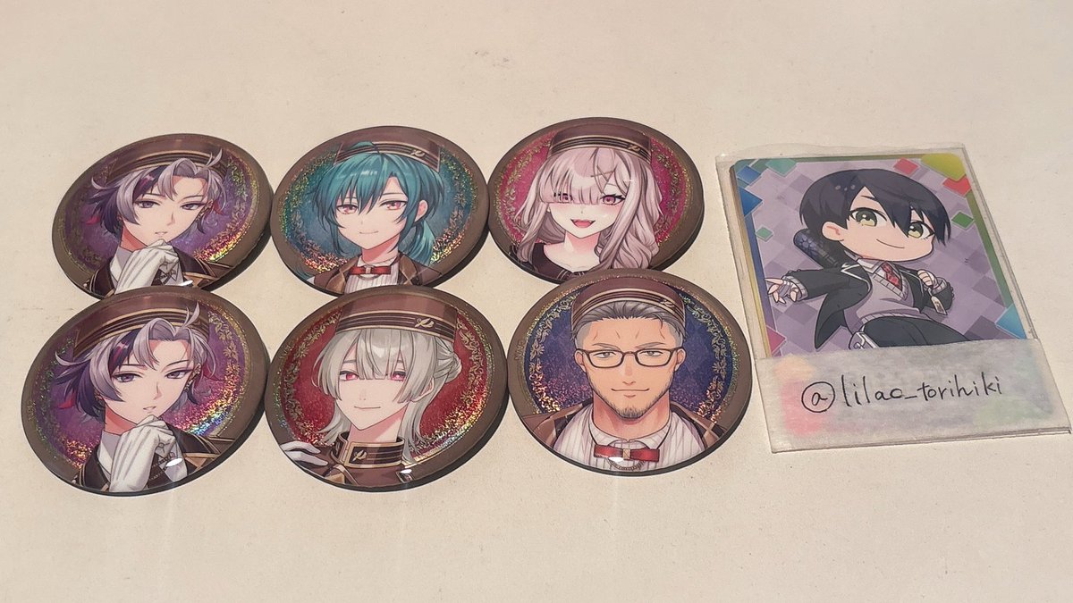 lilac_torihiki's tweet photo. 【交換】にじさんじ缶バッジビスケット3

譲：画像
求：IDの方

郵送でのお取引となります。お気軽にお声掛けくださいませ。 https://t.co/hLe8gHLWXV