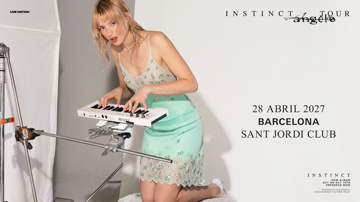 LiveNationES's tweet photo. 🇧🇪 La superestrella belga del pop llega a Barcelona para presentar su nuevo álbum, INSTINCT.
 
🌟 ¡Única fecha en España!
 
🎟️ Entradas a la venta el sábado 5 de septiembre a las 11:00 h en Live Nation, Ticketmaster y El Corte Inglés.
 
➕ info en https://t.co/4gegsBXjXg https://t.co/VA5JwoArm2
