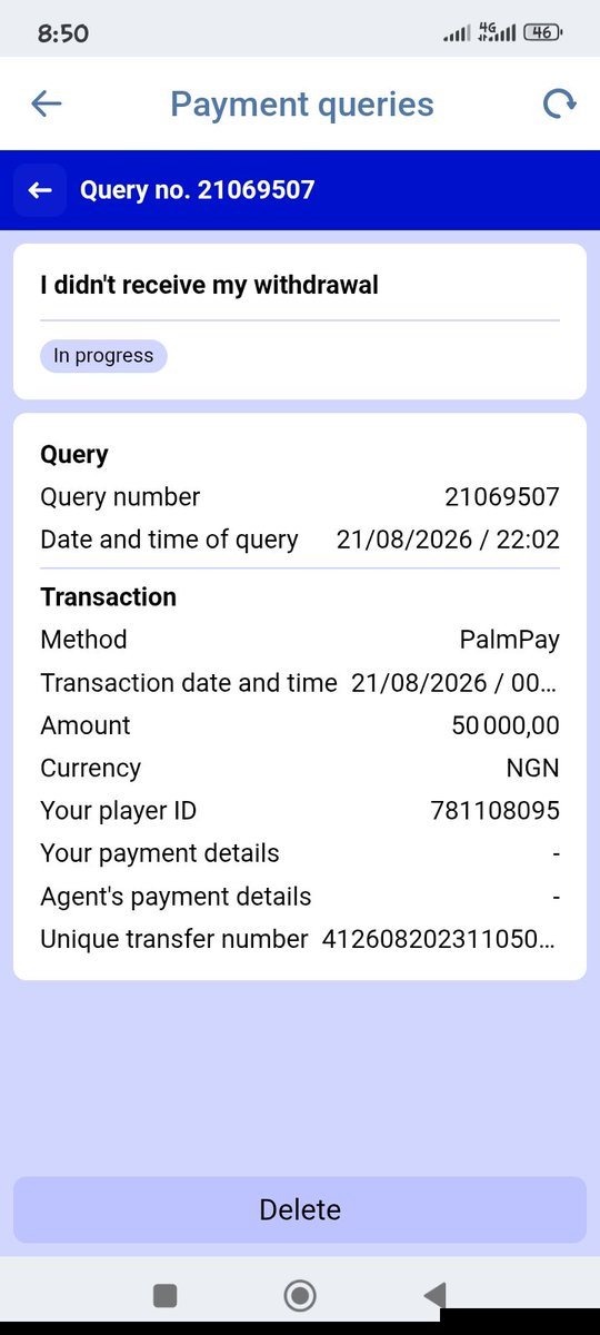 Damajestyfancy's tweet photo. Its over 11 days pay my money. Am sick of this delay
@PariPesaNigeria https://t.co/CdnANQaQS5
