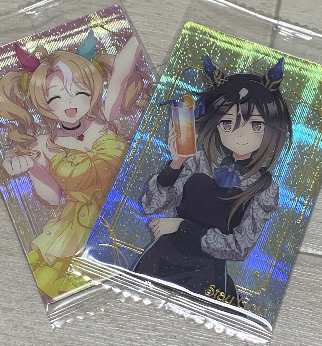 Q9Vtn's tweet photo. 売ってたからつい買っちゃった。
最近のはウエハースも個包装なんだね🤔

#ウマ娘 https://t.co/ftsNHOE6Gt