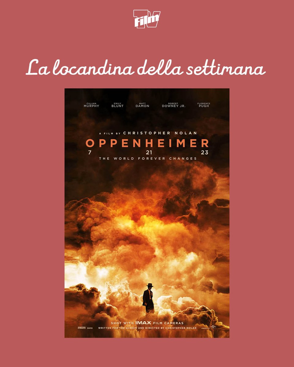 kothytha's tweet photo. Con l’uscita di Odissea, torniamo al capitolo precedente: nel nuovo numero di Film Tv trovate la splendida locandina di Oppenheimer da staccare, incorniciare e appendere. https://t.co/AOtO5k0UpJ