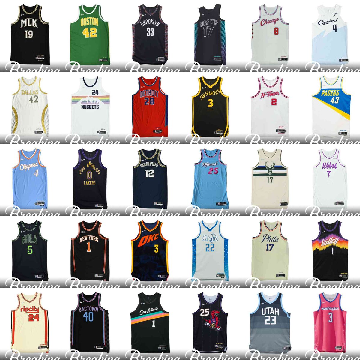 SVPL4Y's tweet photo. Un leak, cette fois-ci NBA avec les City Editions de la saison 2026-27 #Jersey https://t.co/xW14zdkKnd