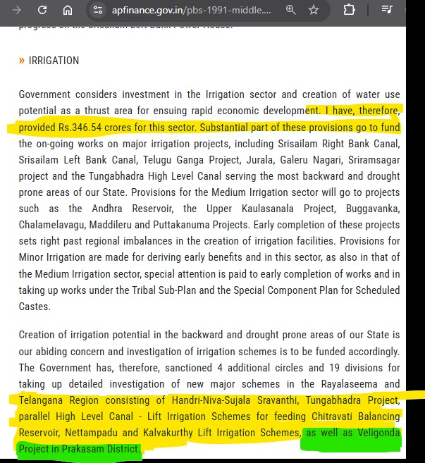 DimagiNaxalOnX's tweet photo. Veligonda - Enni porlu dandalu chesina brutal fact 

1991 - DPR work started
1994 - DPR Completed
1996 Budget - 25Cr. allocated laid foundation stone. No work
1997 Budget - No allocations
1998 Budget - No allocations
1999 Budget - In case of Veligonda (No budget)
2000 Budget - No info about project
2001 Budget - In case of new projects (No budget)
2002 Budget - In case of new projects (No budget)
2003 Budget - No info about Projects
2004 onwards - Everyone aware 

@rj_4_all @AndhraXpress @ysjagan @JaganannaCNCTS