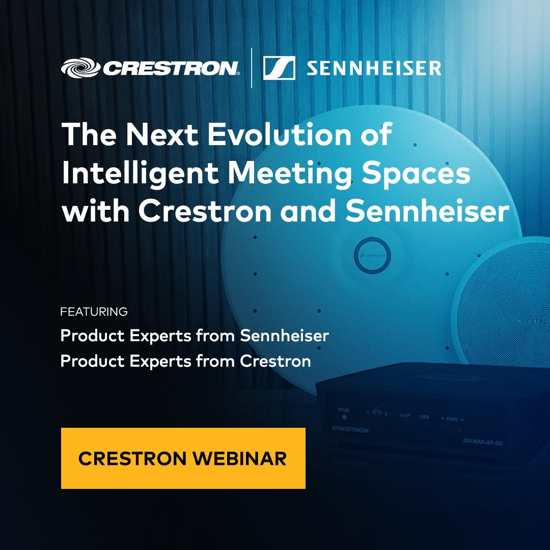 aneeshcrestron's tweet photo. Looking forward to this session with Sennheiser. 

We'll cover DM NAX AP-100, Automate VX, intelligent audio/video workflows, and real-world integration considerations for modern meeting spaces. 

Don't miss this one: https://t.co/QODez6Gvnq https://t.co/pGne5HBC4o