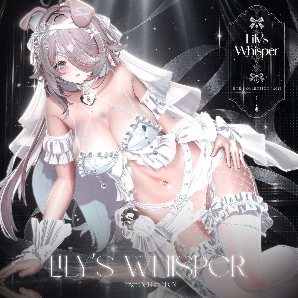 ene_ene_ee's tweet photo. 📢新作『Lilith Whisper』BOOTHモデル募集

新作衣装のモデルを募集いたします！

【応募条件】
Unity上でご自身で撮影された画像を3枚以上ご提出可能な方

【応募方法】
本投稿のリプライ欄へポートフォリオ写真をご投稿ください。

【注意事項】
ご提出いただいた画像は、BOOTH商品ページおよび公式XのPR画像として掲載される場合がございます。
※選考を通過された方にのみ、DMにてご連絡させていただきます。

沢山の素敵なご応募をお待ちしております！！🙇‍♀️