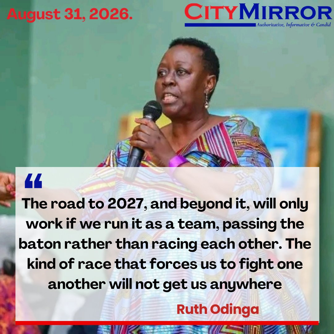 citymirrorKE's tweet photo. The kind of race that forces us to fight one another will not get us anywhere - Ruth Odinga https://t.co/OLNeJr2TFx