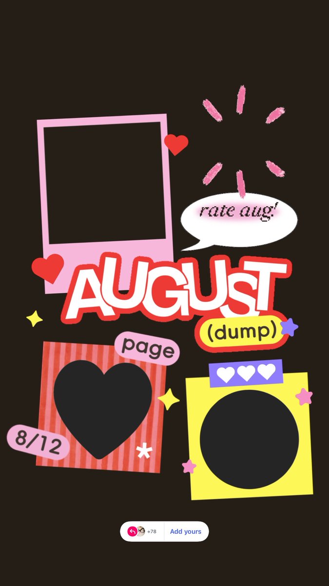 qmytar's tweet photo. 💌 AUGUST DUMP * add yours template 
*👀 #qmytarjpg <3  (∩｀-´)⊃━☆ﾟ.*･
ig: babybabelewlew ค้าบบบ ♥️ >< https://t.co/w9QLZm3E7s