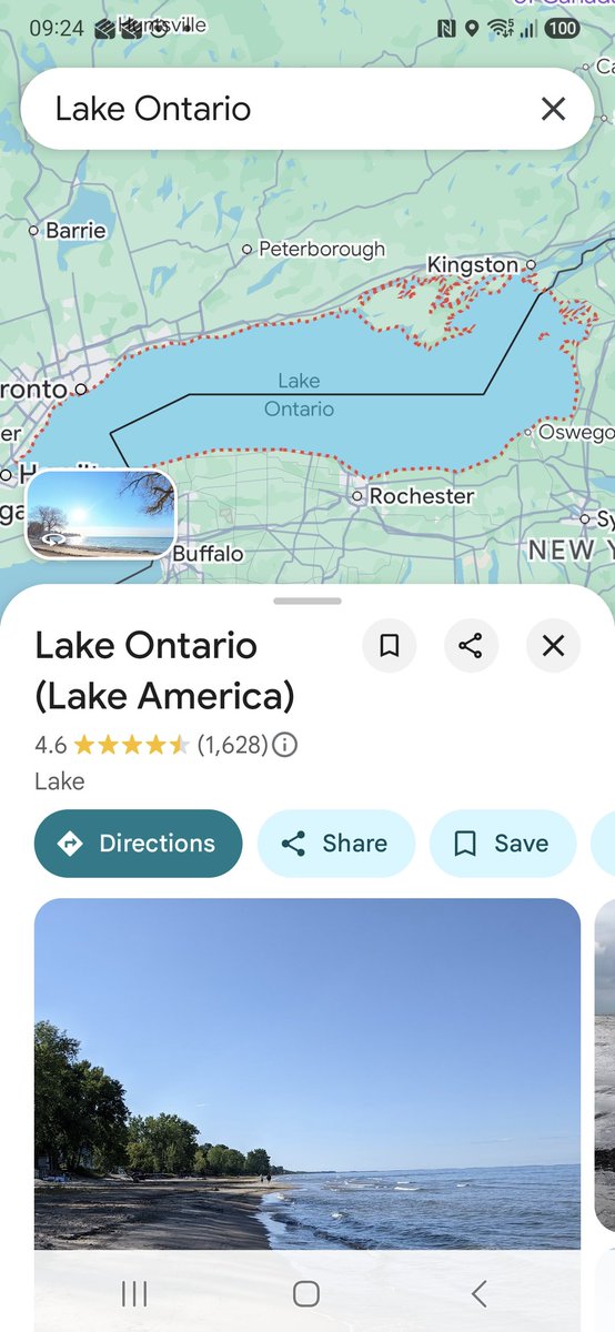 ahatia's tweet photo. @jo_alejocarz @LakeOntario16 @MarkJCarney Lake Ontario, but search shows 'Lake Ontario (Lake Aemrica)'. https://t.co/8dkjJg1TKX
