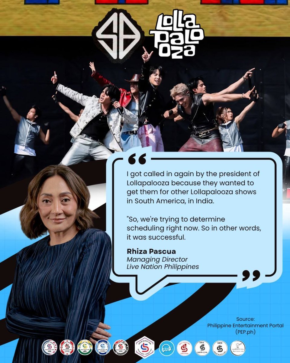 SB19SBLink's tweet photo. We'll just leave these here.

In hot seat: SB19

When the tea is spilled by the @livenationph honcho herself, we listen. 

You better read up:

🔗https://t.co/CqodWNZVRz

Whether it's another festival or tour for @SB19Official, A'TIN will surely flock. So braise ourselves, a new era is coming.