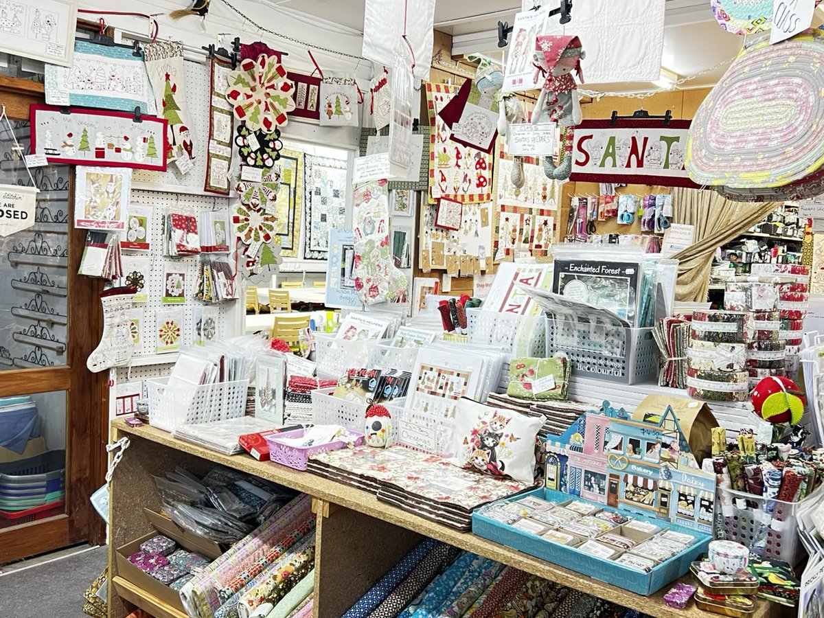 inchauri's tweet photo. Christmas in July has taken over the shop. Classes are underway, festive projects are flowing, and we’re counting down to our Stitching Weekend. One-day bookings are now available for Saturday or Sunday. Call or message the shop to join us. https://t.co/t2yYNzZ2Hi