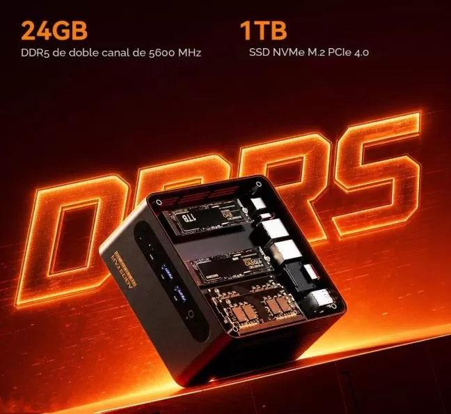 MiniPC_Club's tweet photo. AOOSTAR G-FLIP mini PC Disadvantages:
📷 Somewhat heavy for its size (1.7 kg)
📷 The OCuLink port requires powering down the computer to connect or disconnect (no hot-plug). https://t.co/HbMlDeCaNQ