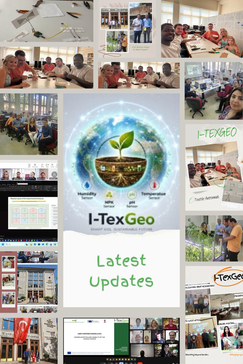 AgFuturaMKD's tweet photo. Fresh from @ITexGeo : partners are advancing smart geotextiles together! Staff exchanges and workshops supported textile antenna development, farm-relevant testing and farmer-focused design.

EU-funded through #HorizonEurope #MSCA. https://t.co/TaxSBg2Cfa