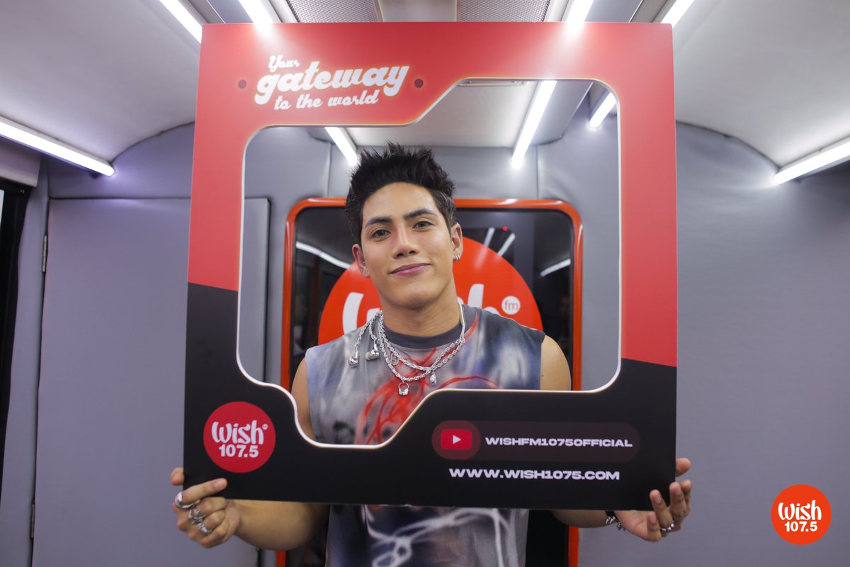 wish1075's tweet photo. .@SB19Official's @stellajero_ was back on board the Wish 107.5 Bus with his latest musical offering, "Crazy." https://t.co/ninRf4Dt3F