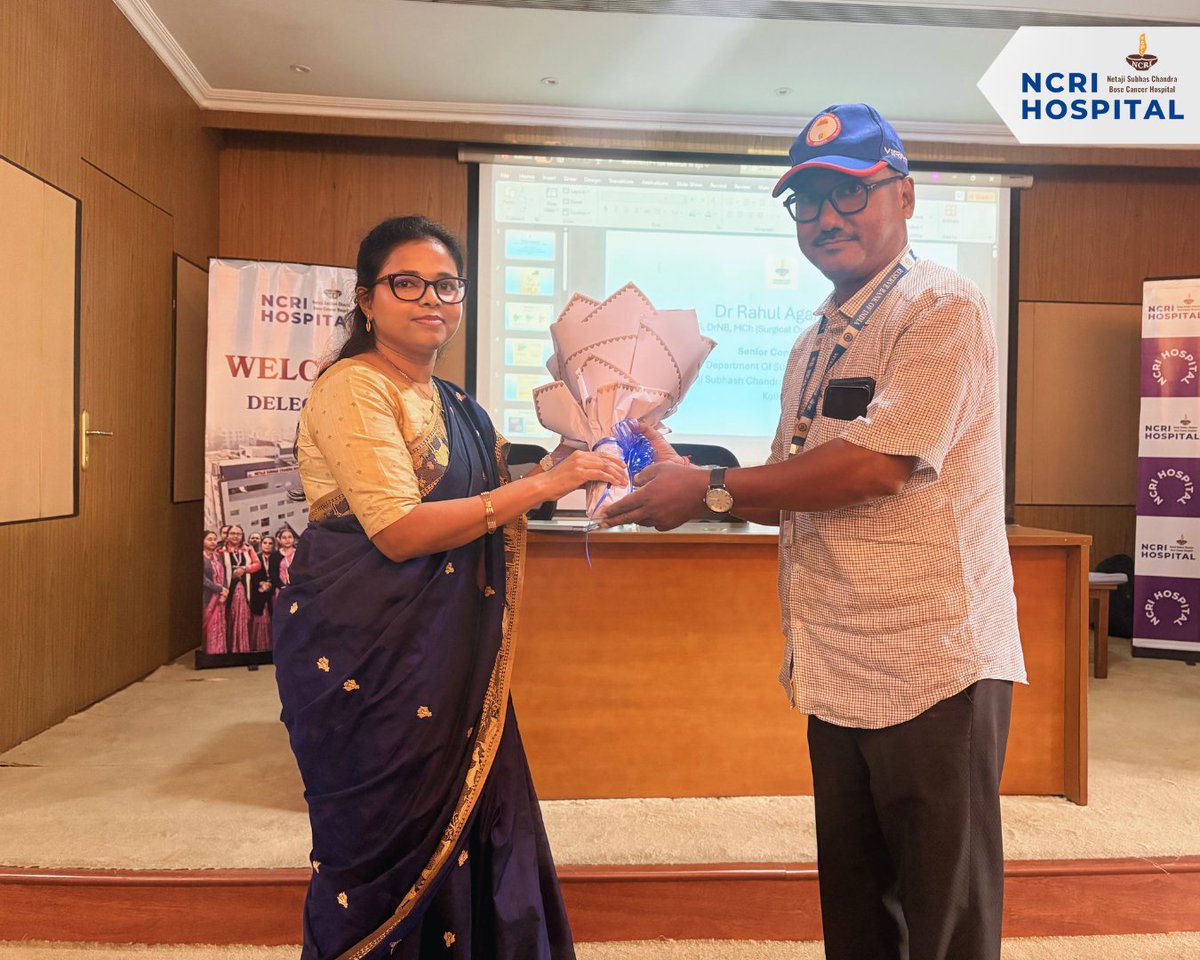 NCRI_Hospital's tweet photo. At Netaji Subhas Chandra Bose Cancer Hospital, in association with Reserve Bank of India Kolkata, an awareness session guided by Dr. Rahul Agarwal &amp; Dr. Moumita Maity focused on prevention, early detection &amp; modern cancer care.
Awareness saves lives. 💜
#CancerAwareness https://t.co/8NclM9gyya