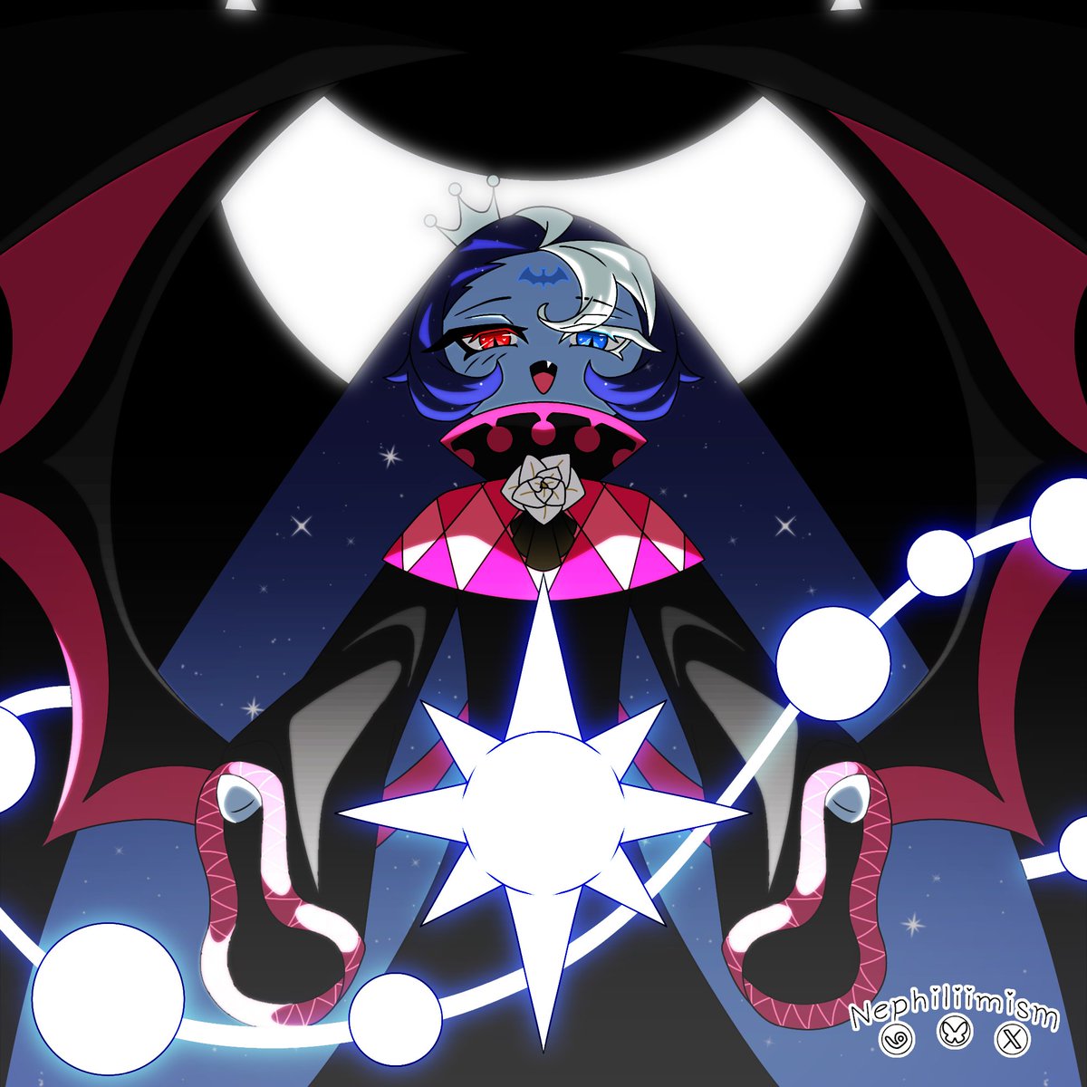 Nephiliimism's tweet photo. I escaped artblock hell because of this au. ty have this @eeeeanimates #shadowmilkcookie #fountofknowledge https://t.co/bYVE8XY95I