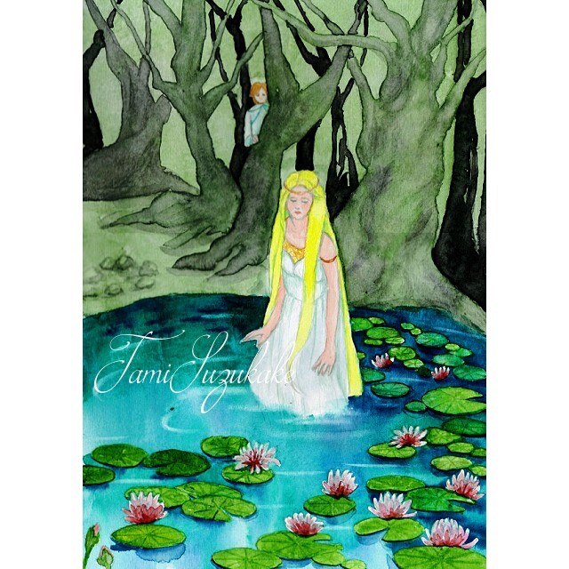 spgn7xu9's tweet photo. tamiのアートショップさんの水彩画・原画「湖水物語」 https://t.co/PmpM45xxJl #minne https://t.co/xdxwiAtqNV