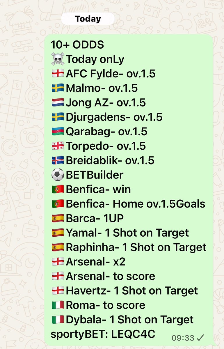 GodsHand18's tweet photo. 10+ ODDS
☠️Today onLy

sportyBET: LEQC4C https://t.co/GZF7lPZIJz