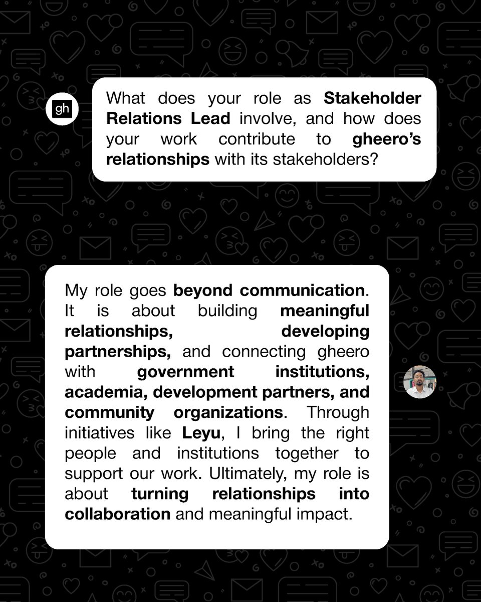 gheero_'s tweet photo. How do you turn relationships into meaningful collaboration?

Meet gheero’s Stakeholder Relations Lead, exploring how trust, communication, and shared value turn connections into lasting partnerships.

#CareerSpotlight #gheero #StakeholderRelations https://t.co/6qOEDZAzNZ