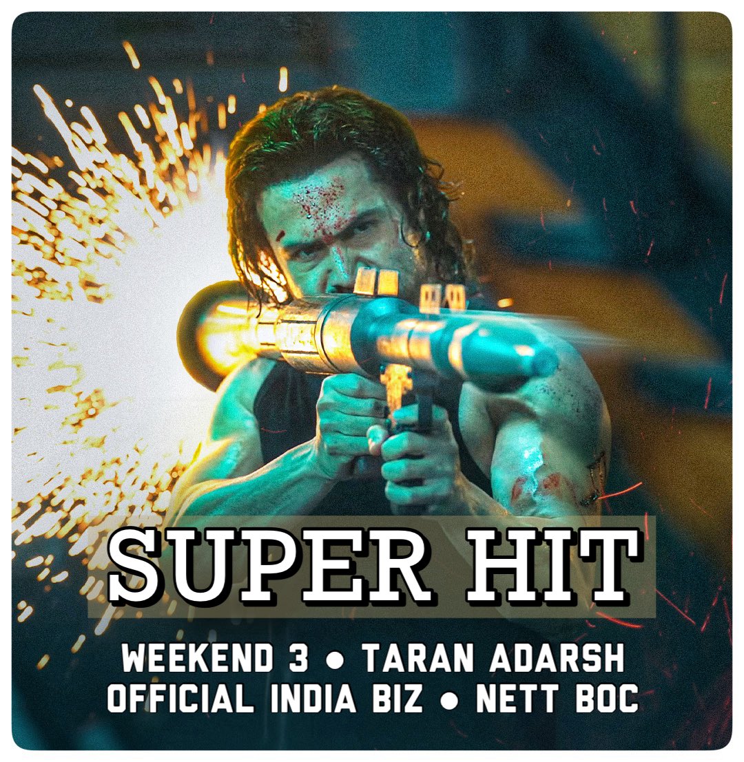 taran_adarsh's tweet photo. #Awarapan2 remains steady in Weekend 3, with business stabilising over the weekend after the dip on second Wednesday, following the arrival of #Toxic.

⭐ #Awarapan2 [Week 3] Fri 1.25 cr, Sat 1.20 cr, Sun 1.21 cr. Total: ₹ 153.50 cr.
Official Nett BOC | #India biz | #Boxoffice

⭐️ #Awarapan2 biz at a glance…
⭐️ Week 1: ₹ 117.66 cr
⭐️ Week 2: ₹ 32.18 cr
⭐ Weekend 3: ₹ 3.66 cr
⭐️ Total: ₹ 153.50 cr
Official Nett BOC | #India biz | #Boxoffice