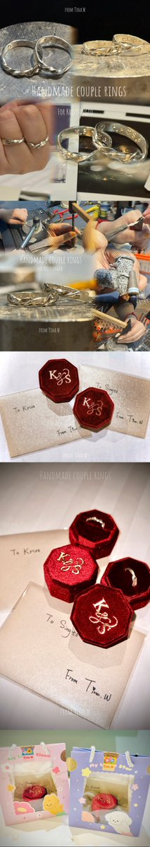 tinawang813's tweet photo. 💍 Couple rings I made for KS💍

Not perfect,not worth much 
— but I hope they carry my best wishes and gratitude for you.

Thank you for never letting go of each other, and may your love keep growing stronger.❤️🖤

@kristtps @stjinx_maya 

#SOTUS10thYearConcert #คริสสิงโต https://t.co/m334axtgiR