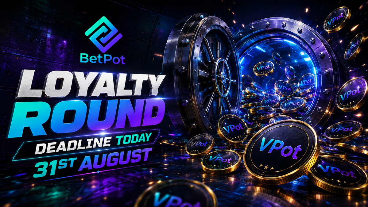 BetPotdotfun's tweet photo. ⏳ ONLY A FEW HOURS LEFT — LOYALTY ROUND

The 𝗕𝗲𝘁𝗣𝗼𝘁 𝗟𝗼𝘆𝗮𝗹𝘁𝘆 𝗥𝗼𝘂𝗻𝗱 is closing soon.

Last chance if you’re eligible:
🔥 10x bonus on every vPOT purchase  
🚀 Optional 30x boost for just $13  
🎁 2M solana:8XW3VWW6metpfyN48JXhNMEaNXHx8RqXHaz5mL6bpump participation bonus reserve  
🏆 Loyalty Cards based on cumulative spend  
⚡ Instant vPOT + bonus in your wallet

👉 Join now: https://t.co/Uub0u3Lxvj

Once it closes, it’s gone. Don’t wait.

#Betpot #PredictionMarket #Solana