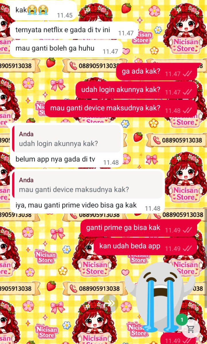 sshidme's tweet photo. guys kalian kalo cust minta tuker ke app lain itu bisa ga sih? aku tuh ga sekali dua kali cust minta tuker app yang beda 😭😭😭. padahal akun udah di drop tinggal login 🥹😔 https://t.co/XfwEi2FYEk