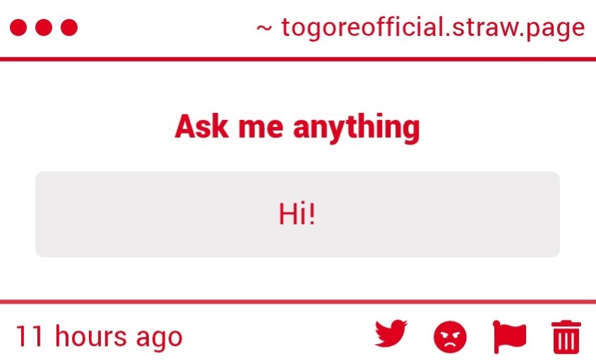 Togore_official's tweet photo. * Trick question... Hi? Is the answer "Hi"? https://t.co/MqbmPERoiq